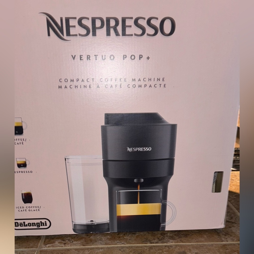Nespresso Vertuo Pop+ Black Coffee Maker